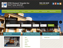 Tablet Screenshot of dywhomes.com